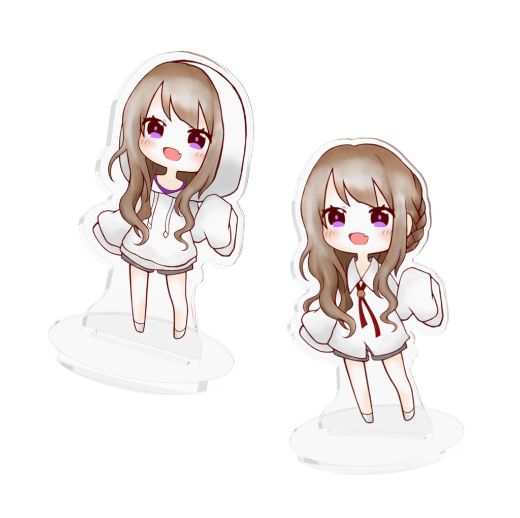 配信画面右下のありむりゃーアクリルスタンド