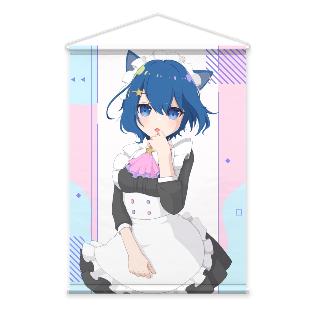猫メイドさんタペストリー