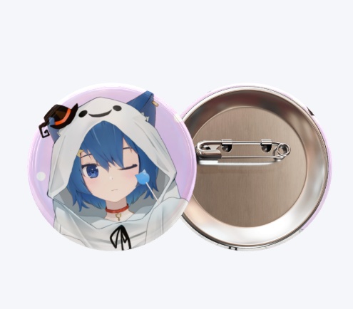 雨星るい缶バッジ