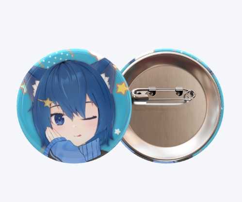 雨星るい缶バッジ