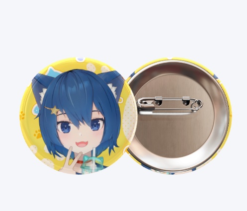 雨星るい缶バッジ