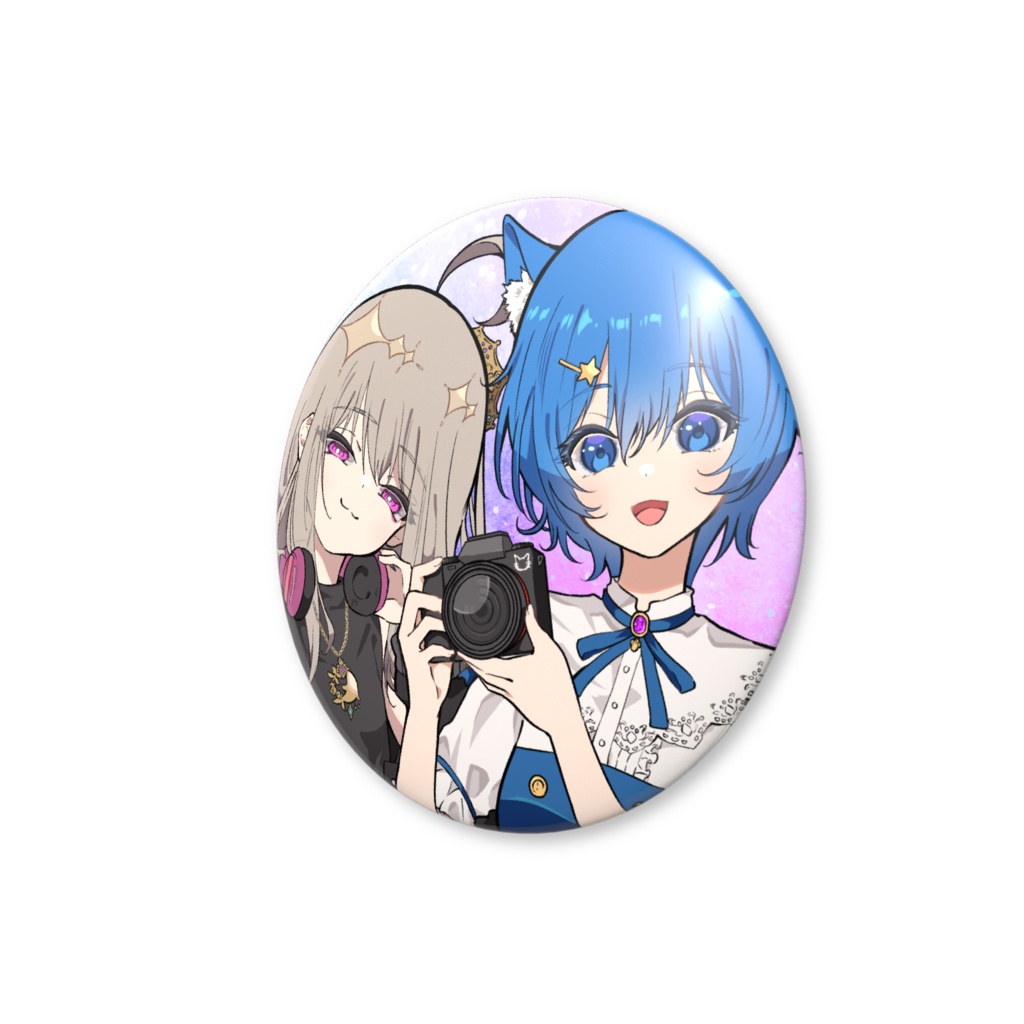 ラジオ3期 44mm缶バッジ|有村蓮 雨星るい