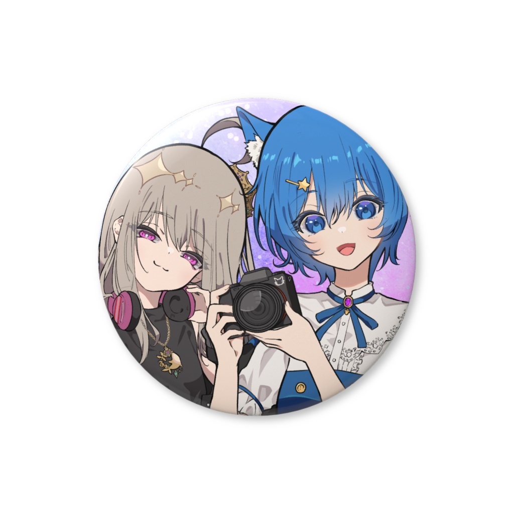 ラジオ3期 44mm缶バッジ|有村蓮 雨星るい