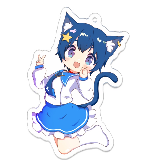 いっしょにおでかけキーホルダー 50×70mm｜雨星るい