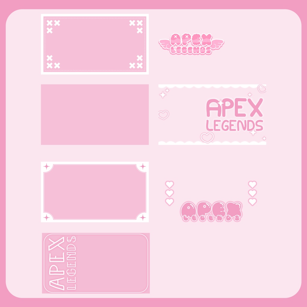 ★APEXサムネ素材パックVol22【カラバリ4色】