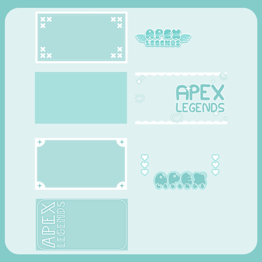 ★APEXサムネ素材パックVol22【カラバリ4色】