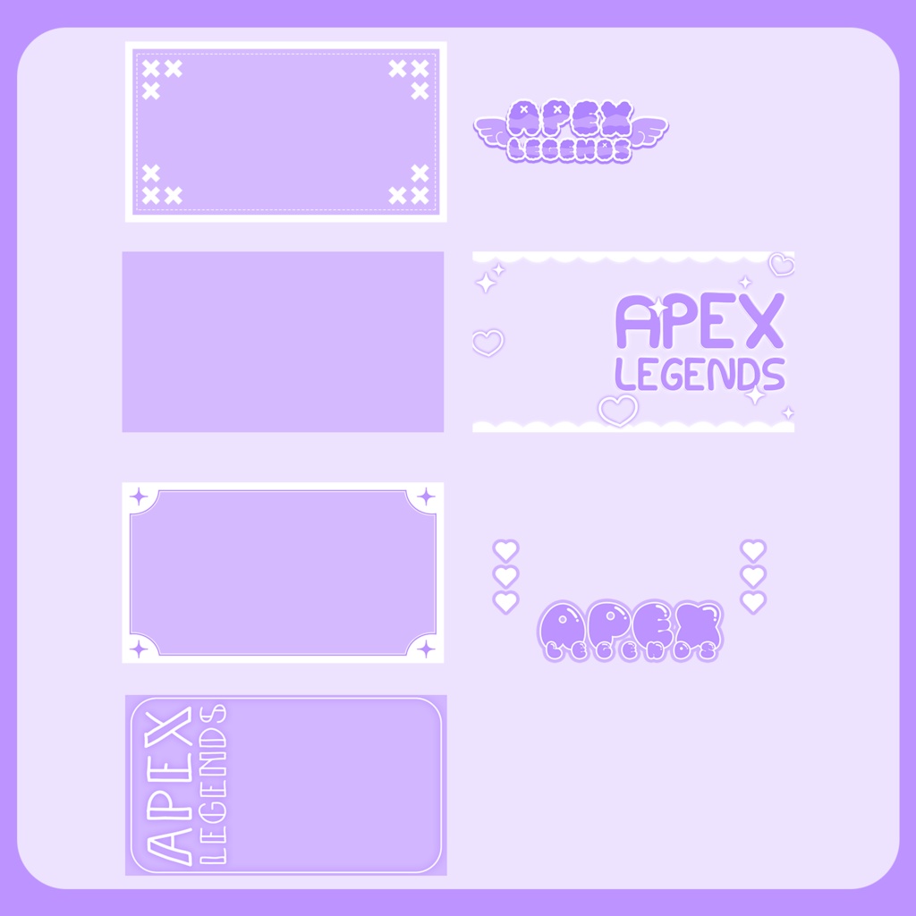 ★APEXサムネ素材パックVol22【カラバリ4色】