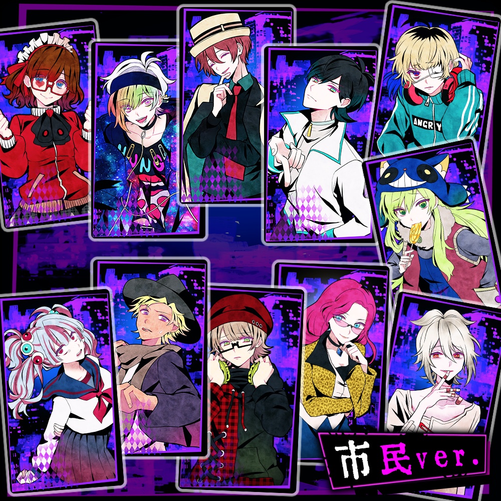 人狼カードアクキー 「台紙で人狼ゲームができる!」