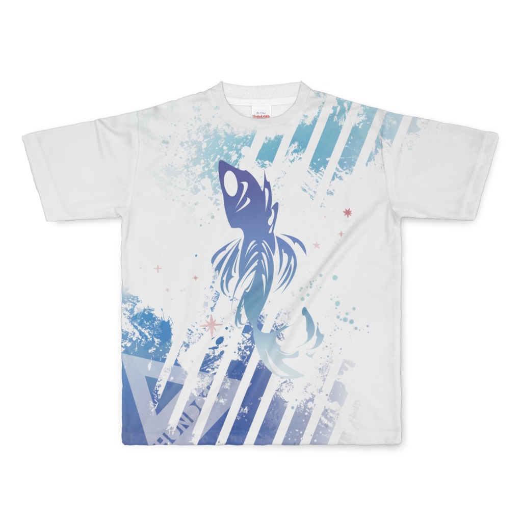 Hund01×Tシャツ　魚白海ver.
