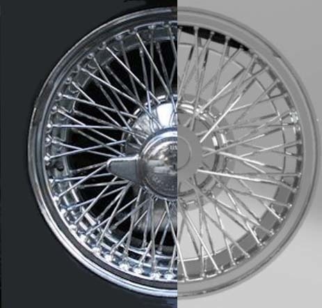 1/24ジャガーXK-E　ワイヤーホイール4個セット　 Wire Wheels