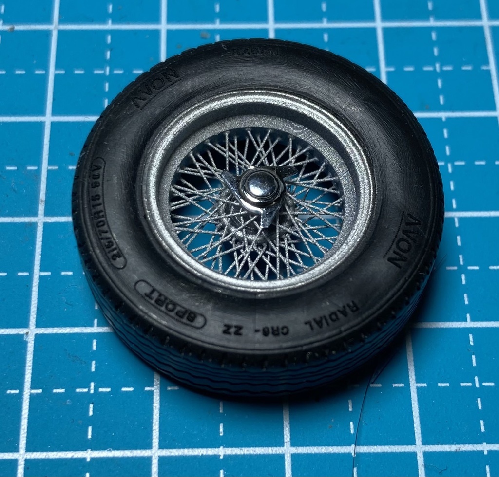 1/24 フェラーリ250GTO(フジミ) ワイヤーホイール4個セット