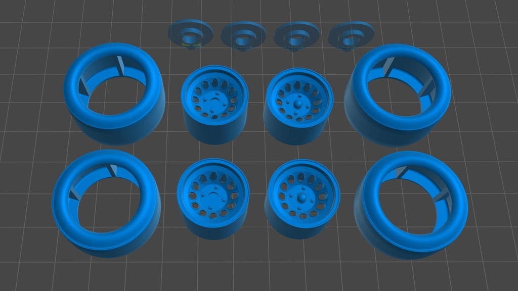 1/24 アルファロメオ2000GTAm用ホイールタイヤセット