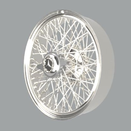 1/24　ベンツ　BENZ　SSK　ワイヤーホイール　6個セット　グンゼ/リンドバーグ　LINDBERG