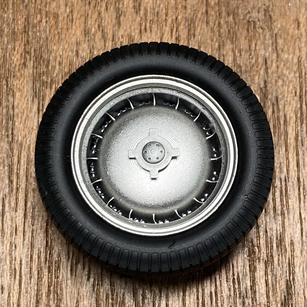 1/24 Heller ブガッティT50用タイヤホイール一台分 3Dプリント