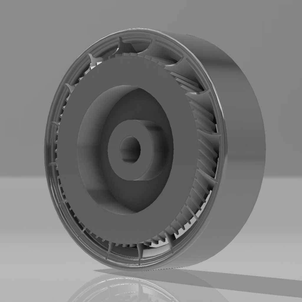 1/24 Heller ブガッティT50用タイヤホイール一台分 3Dプリント