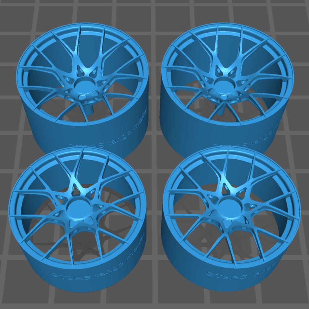 1/24 911GT3RS ホイール(ストックタイプ)セット T社用