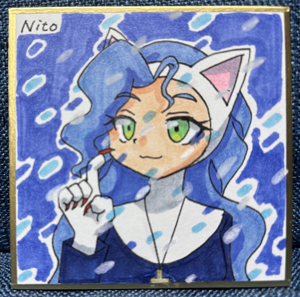 ヴァンパイアセイヴァー 手描き豆色紙