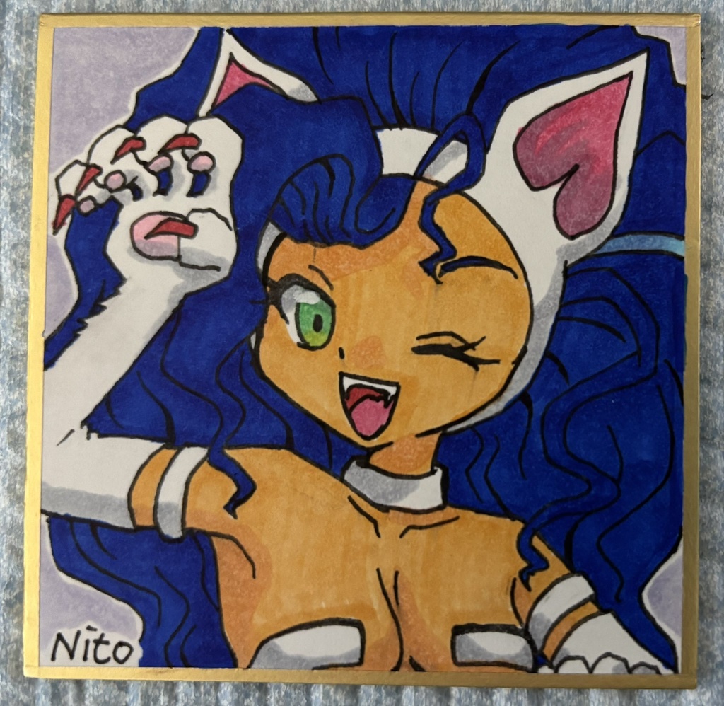 ヴァンパイアセイヴァー 手描き豆色紙