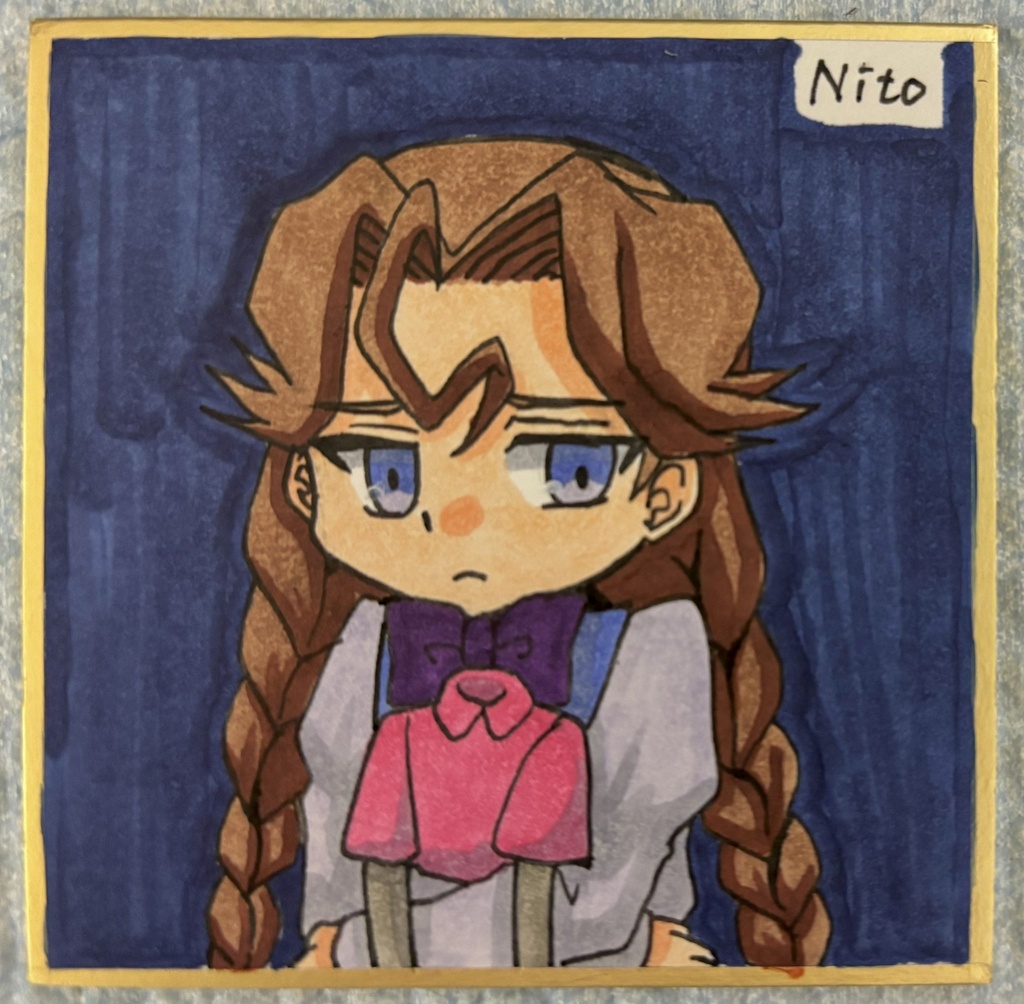 ヴァンパイアセイヴァー 手描き色紙