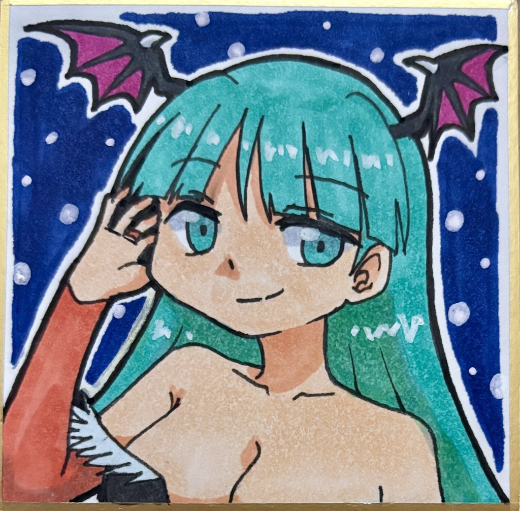 セイヴァー 手描き色紙
