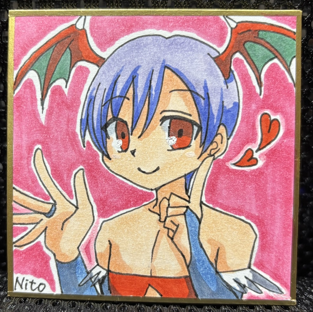 ヴァンパイアセイヴァー 手描き豆色紙