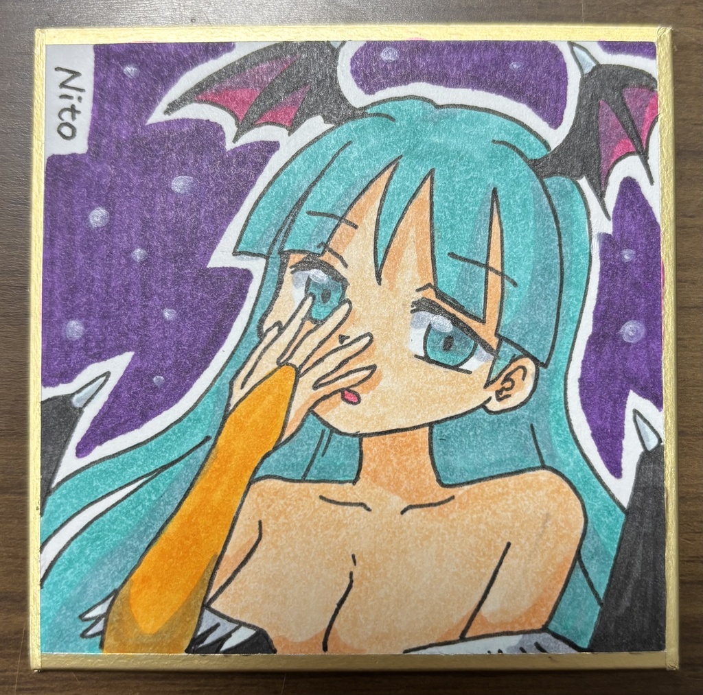 ヴァンパイアセイヴァー 手描き豆色紙