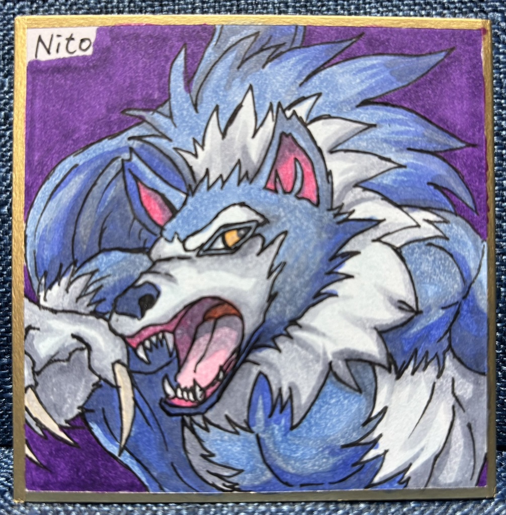 ヴァンパイアセイヴァー 手描き色紙