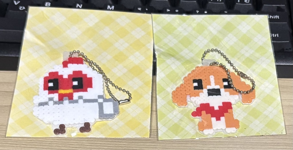 牧場物語 動物アイロンビーズキーホルダー