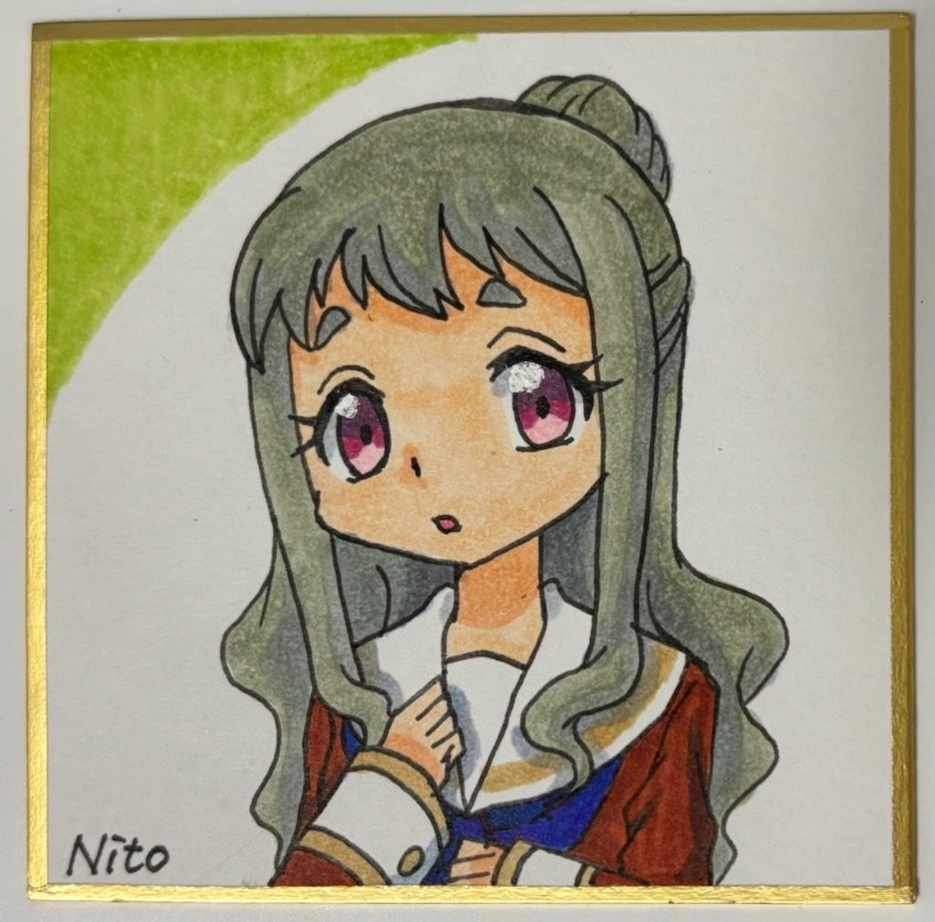 ユーフォ 手描き豆色紙