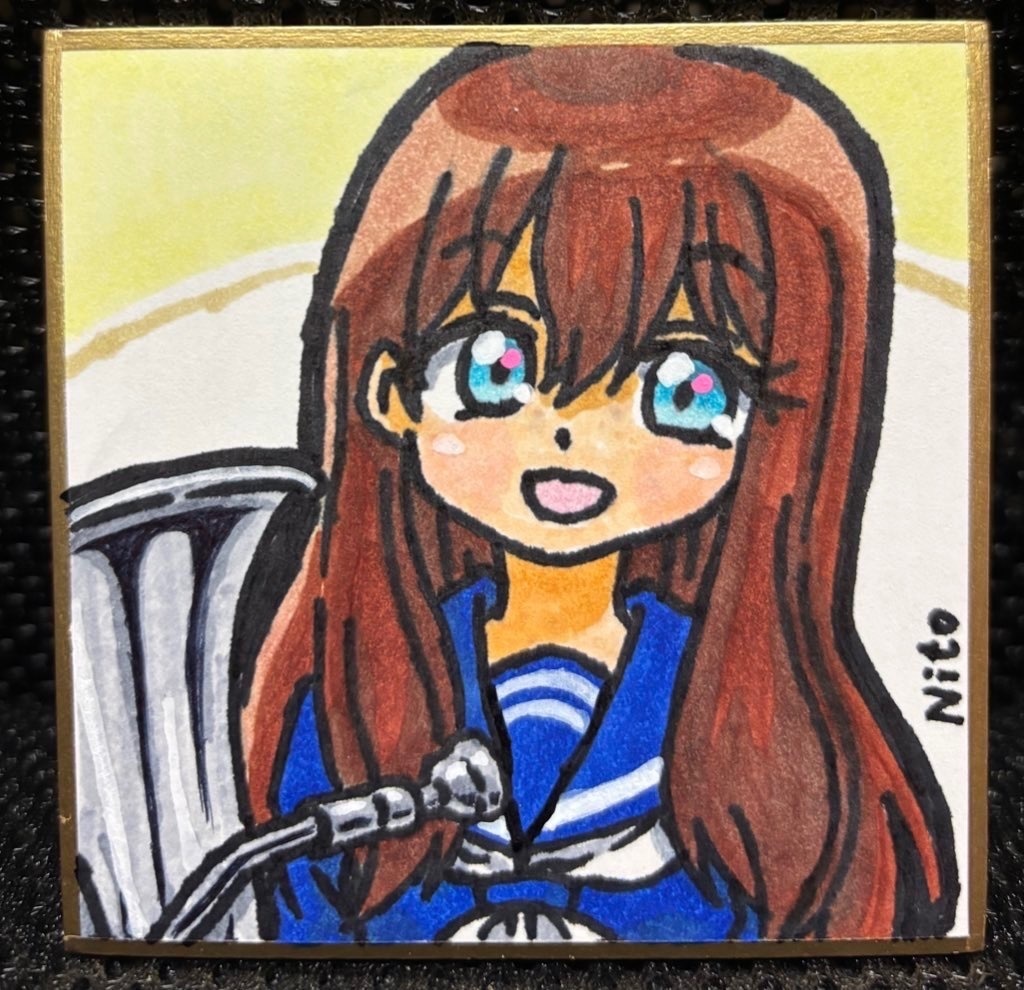 ユーフォ 手描き豆色紙