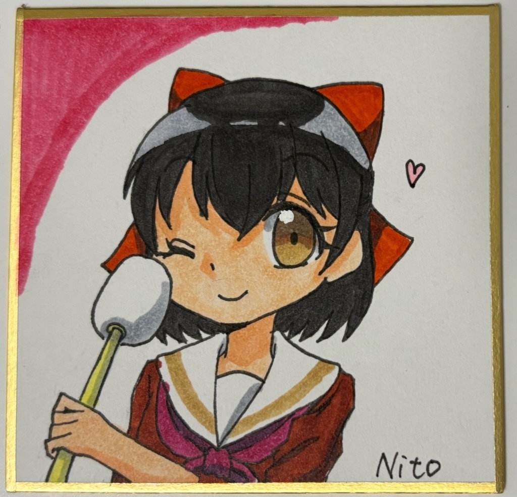 ユーフォ 手描き豆色紙