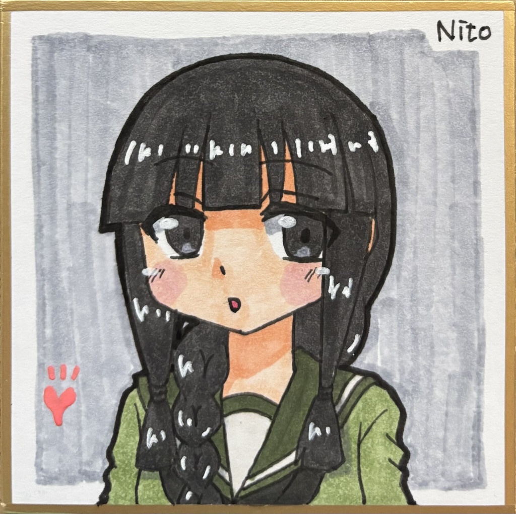 艦これ 手描き豆色紙いろいろ