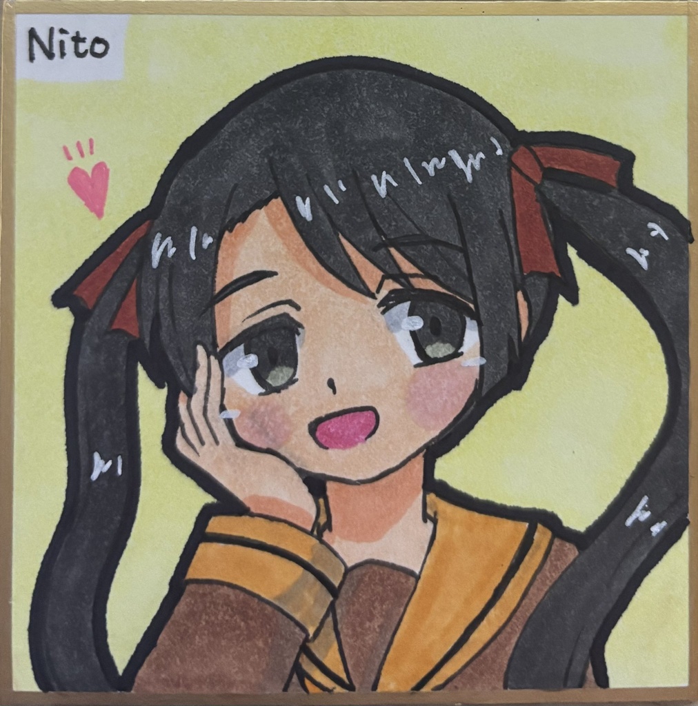 艦これ 手描き豆色紙いろいろ