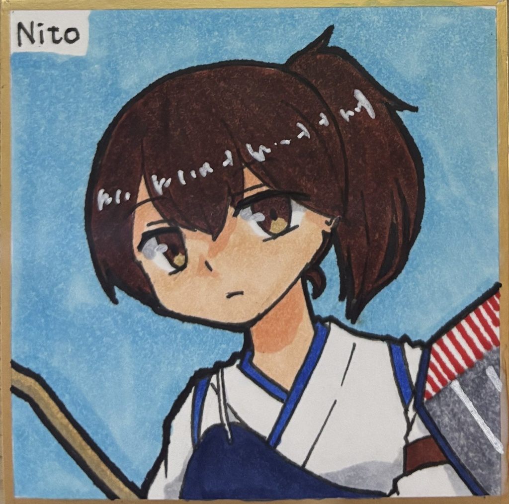 艦これ 手描き豆色紙いろいろ