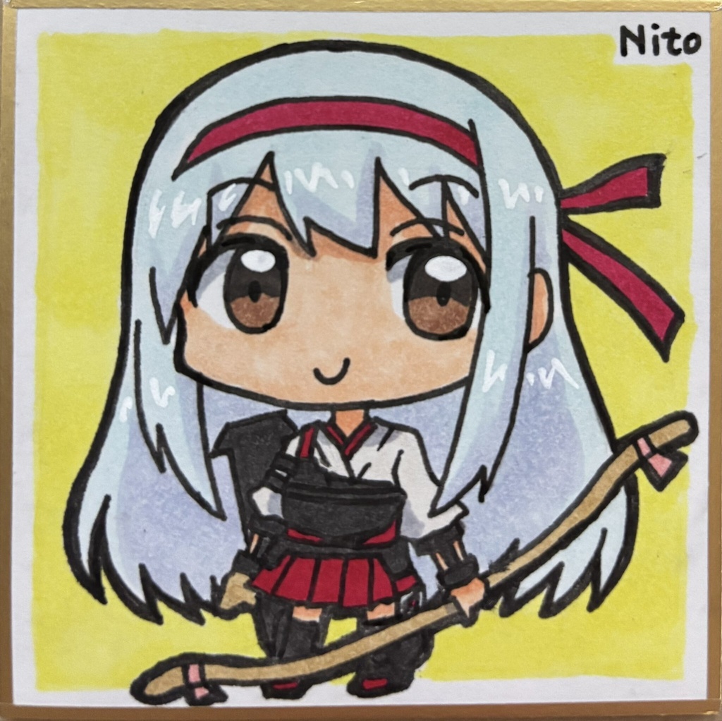 艦これ 手描き豆色紙いろいろ