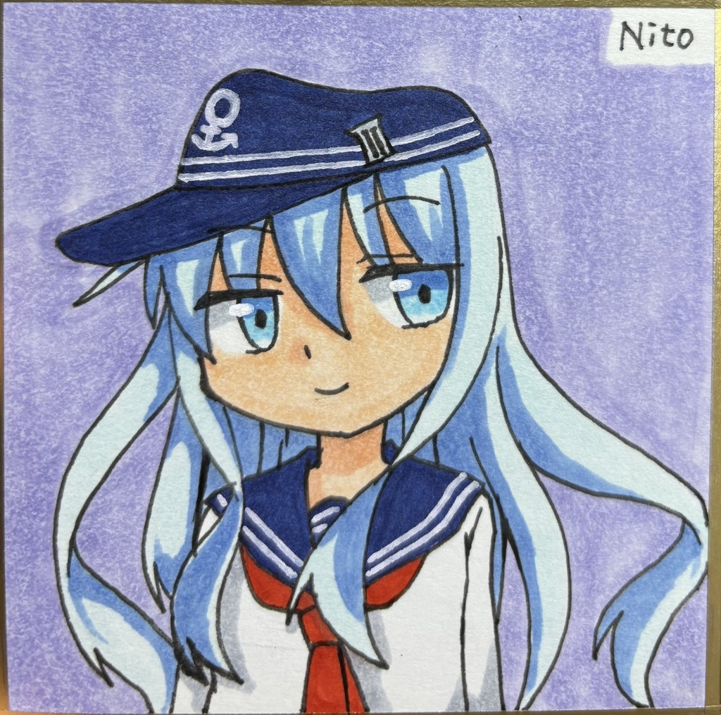 艦これ 手描き豆色紙
