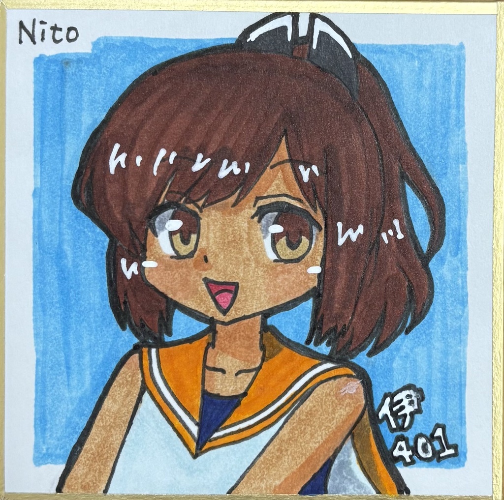 艦これ 手描き豆色紙いろいろ
