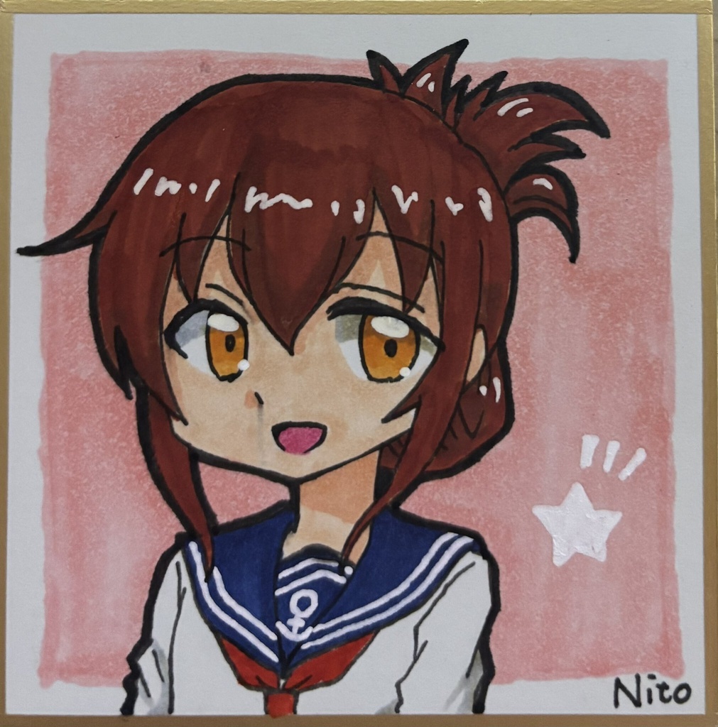 艦これ 手描き豆色紙いろいろ