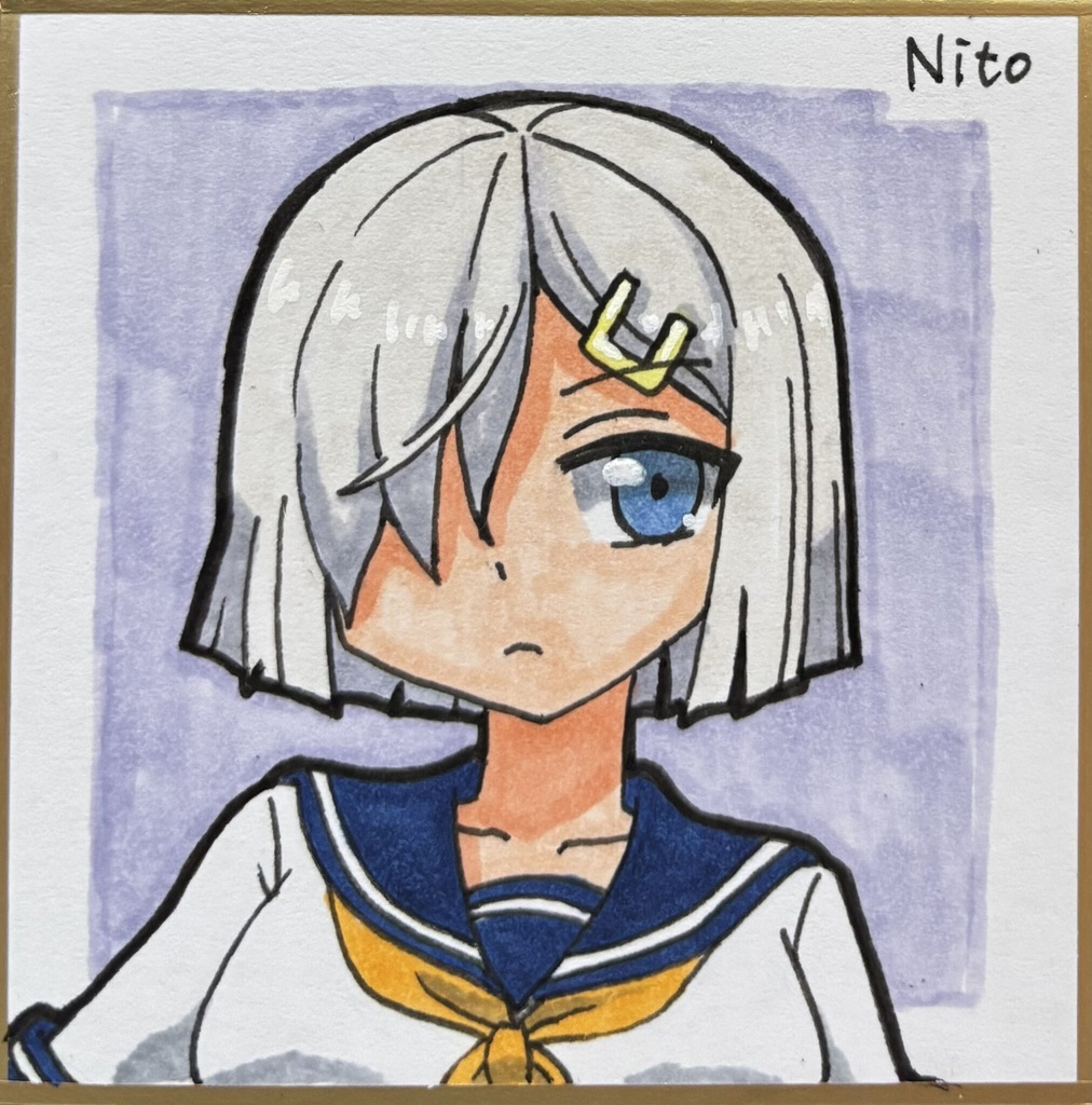 艦これ 手描き豆色紙いろいろ