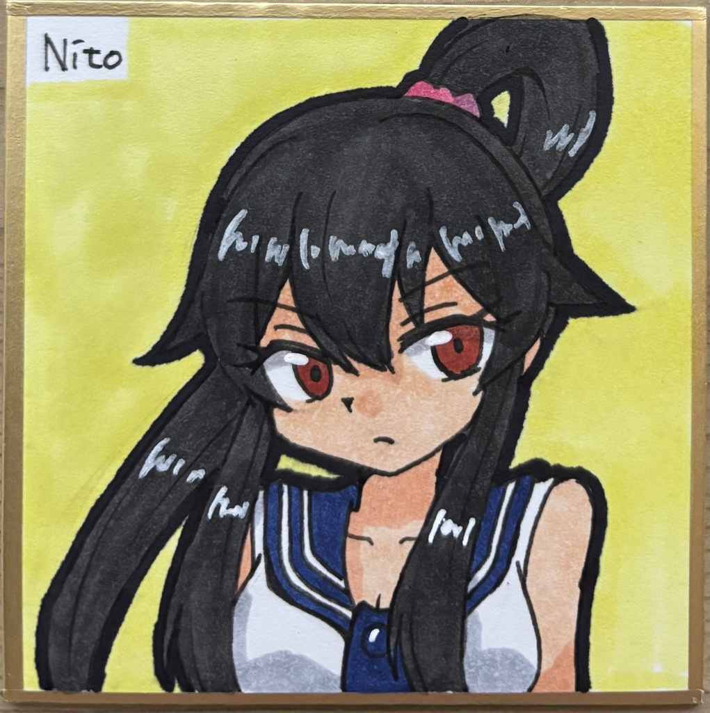 艦これ 手描き豆色紙いろいろ