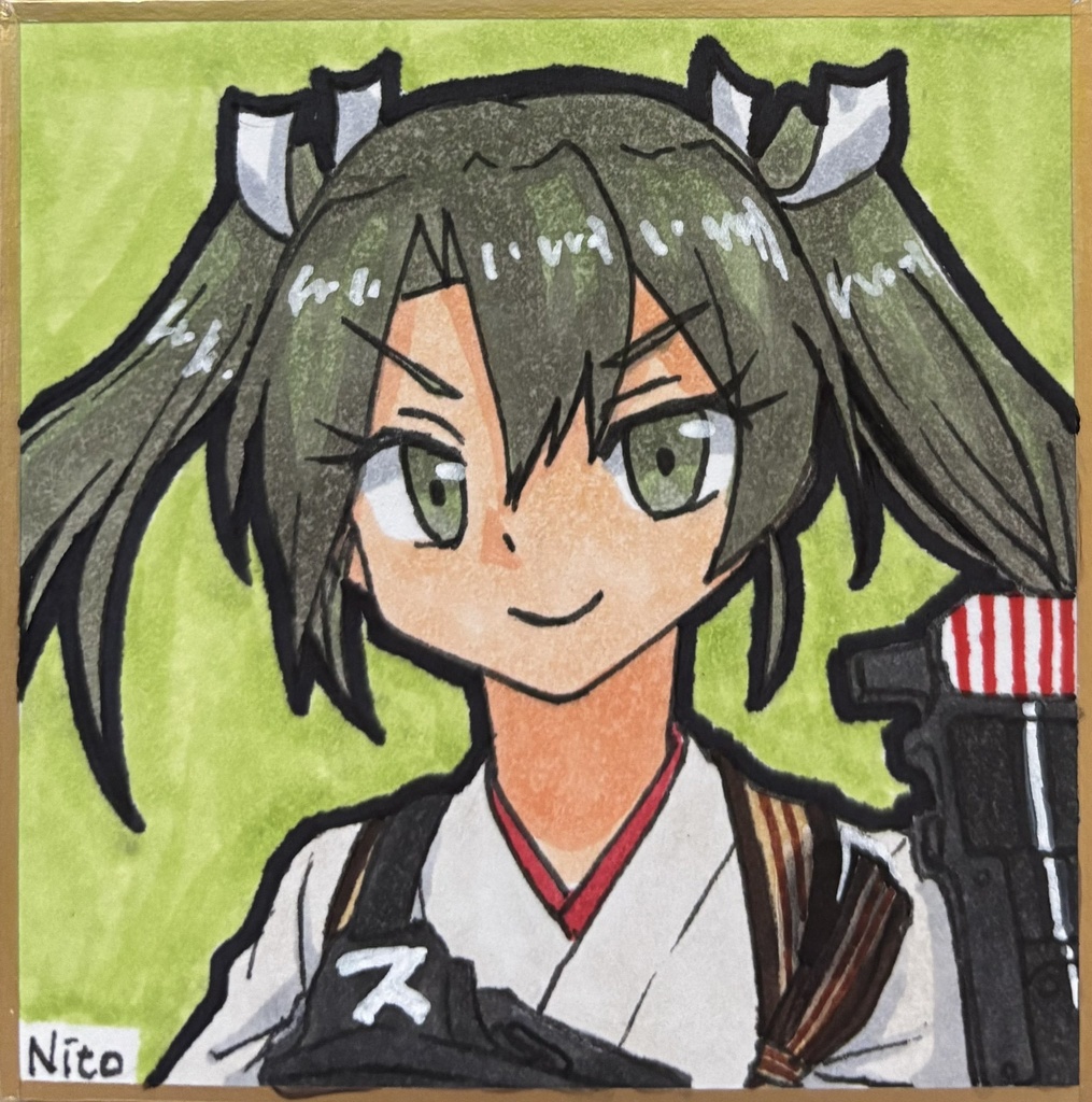 艦これ 手描き豆色紙いろいろ