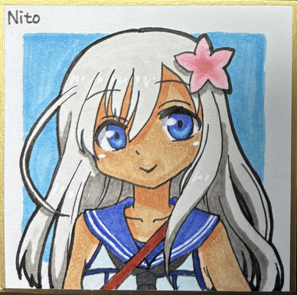 艦これ 手描き豆色紙いろいろ
