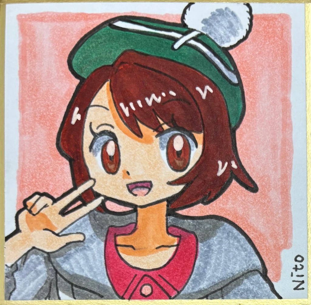 pk手描き豆色紙