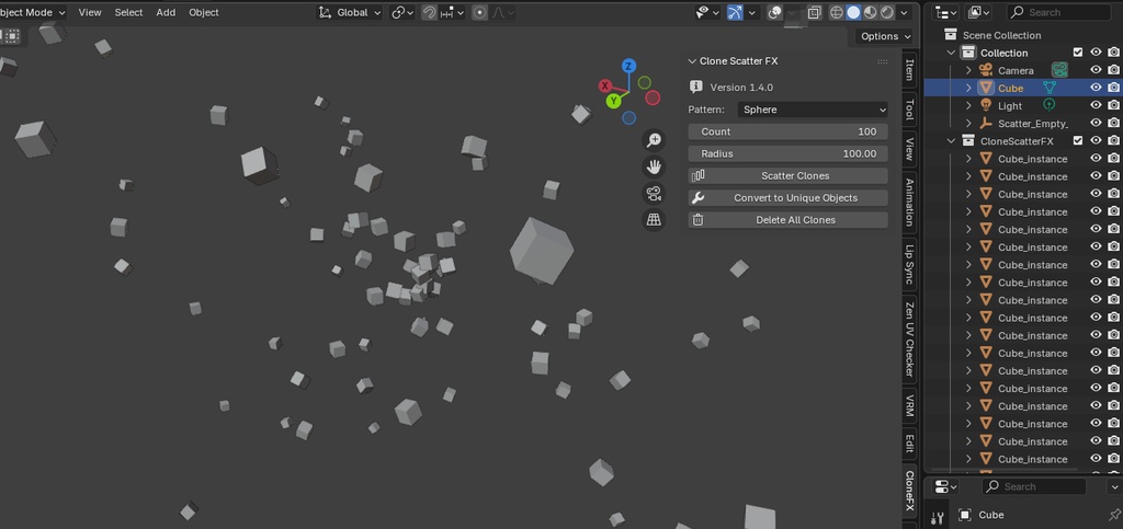 Clone Scatter FX – Pattern-Based Instancing Tool