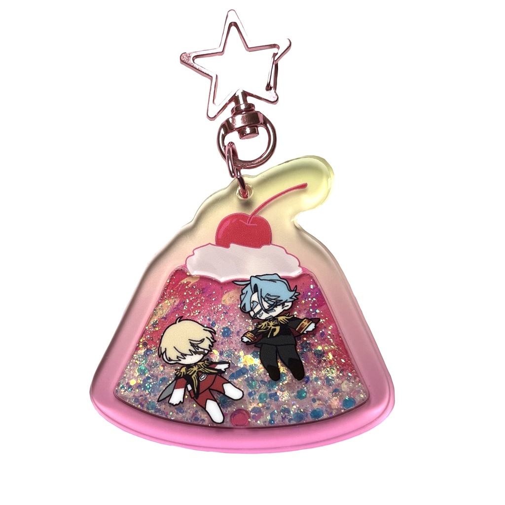 　ゼクノヴァゼリーのグリッターオイルアクキー