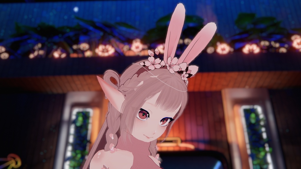 Sakura Bunny Ears. FBX + Blend file + Unity prefab +Rigged