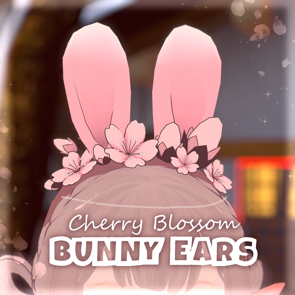 Sakura Bunny Ears. FBX + Blend file + Unity prefab +Rigged