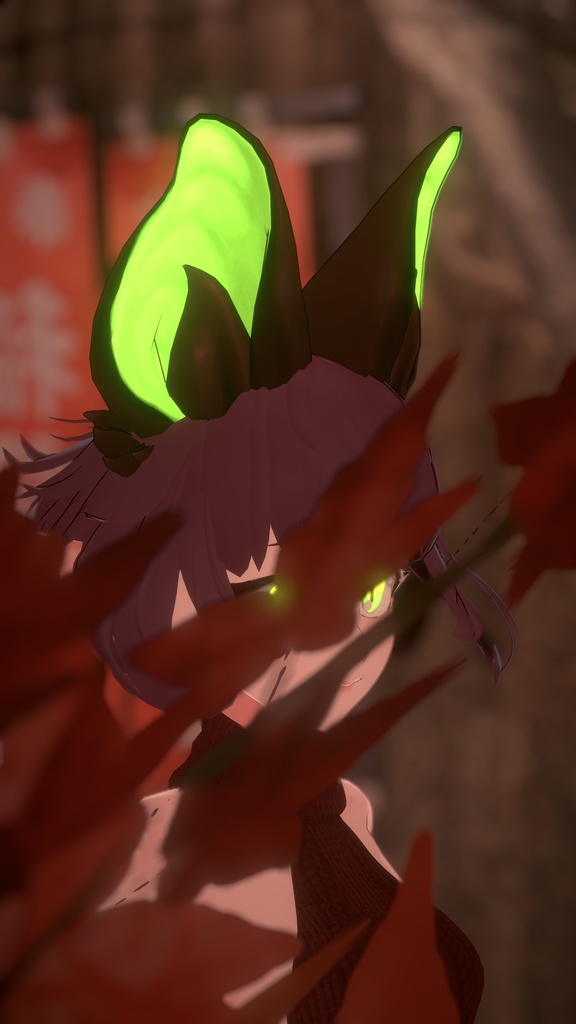 Bat ears - Glow in the dark - Prefab + fbx