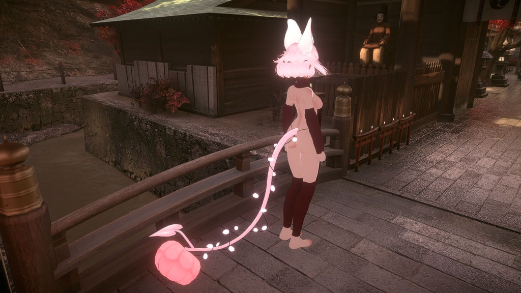 Pumpkin Tail | unity prefab | FBX | VRChat | halloween