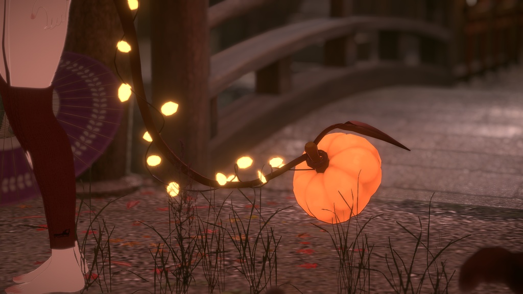 Pumpkin Tail | unity prefab | FBX | VRChat | halloween